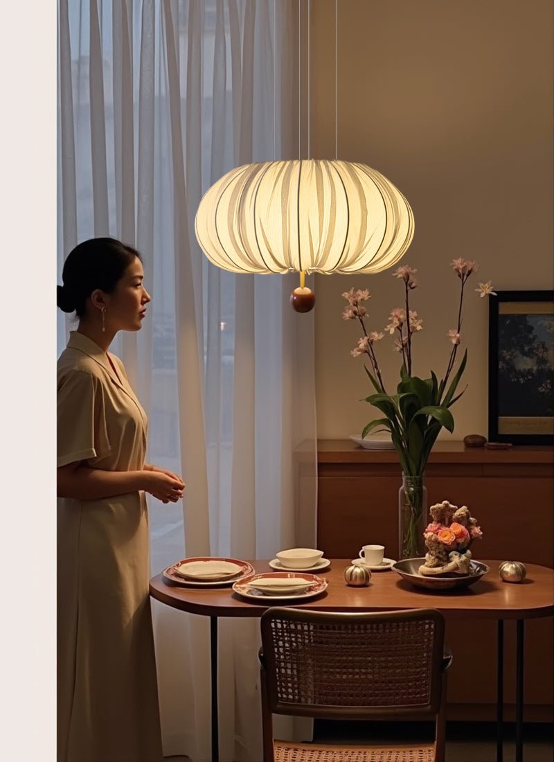 Vasilen Premium Nordic Art Balloon Wood Fabric Ceiling Light - Letslighting
