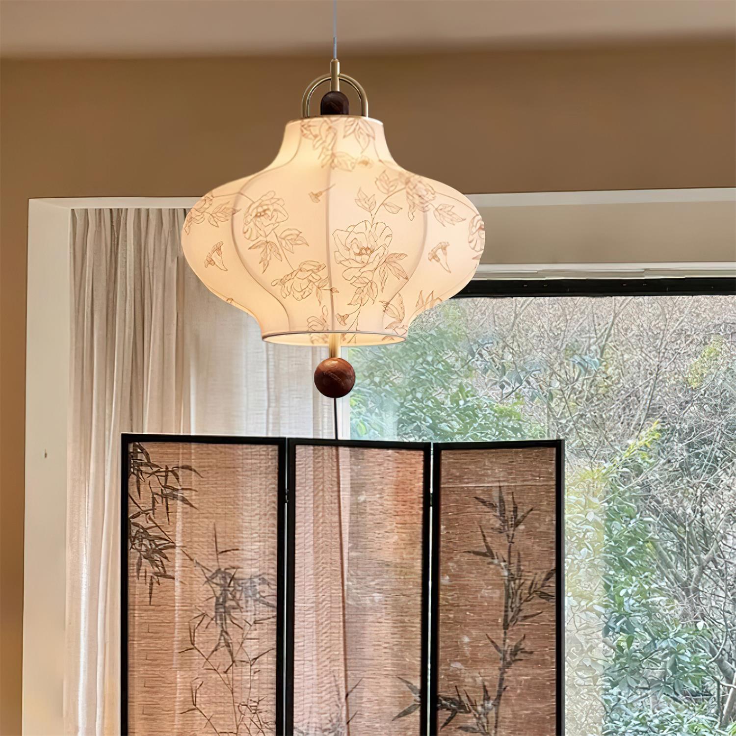 Calira Fabric Pendant Lamp - Letslighting