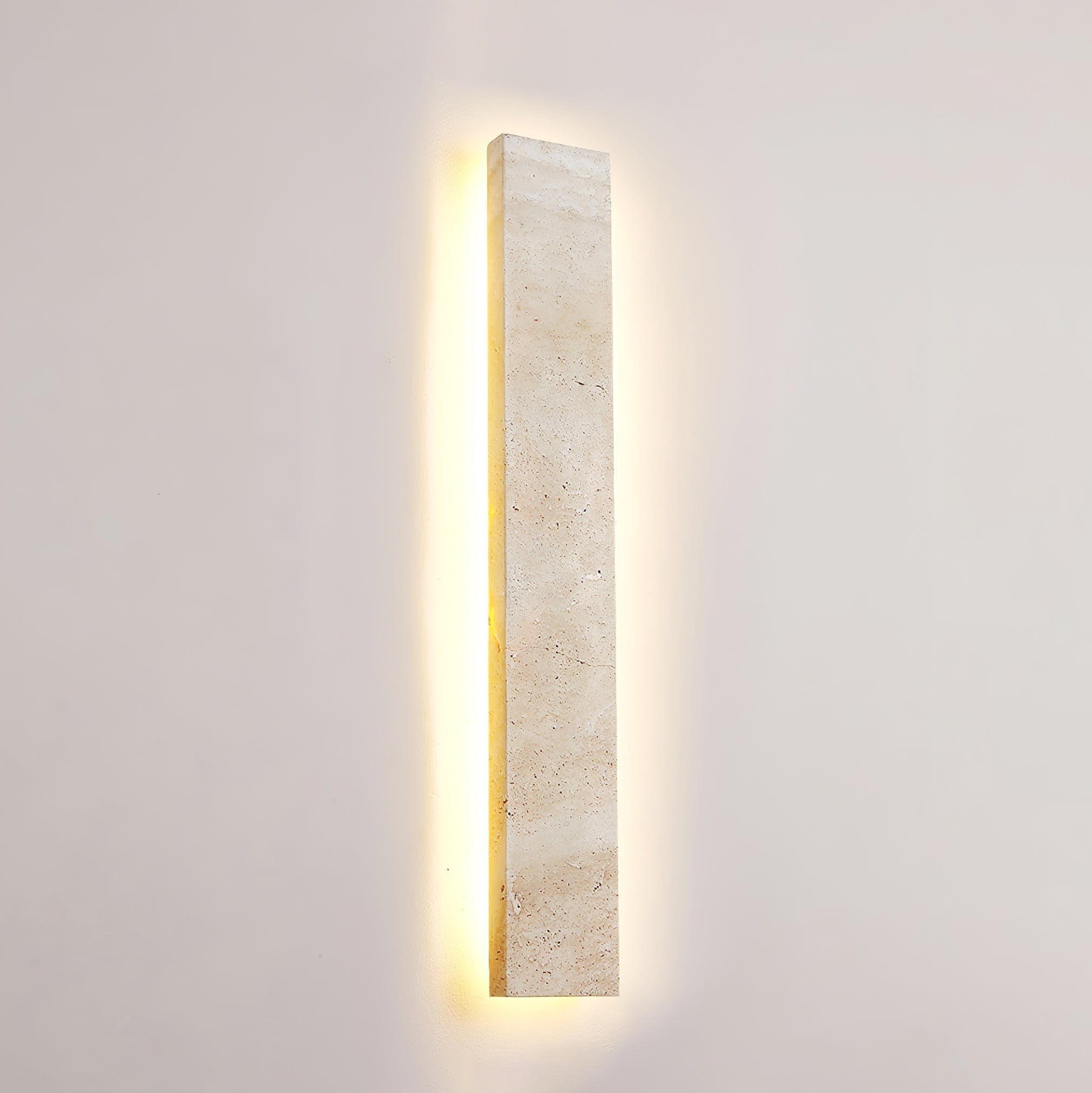 Solis Minimalist Travertine Wall Light