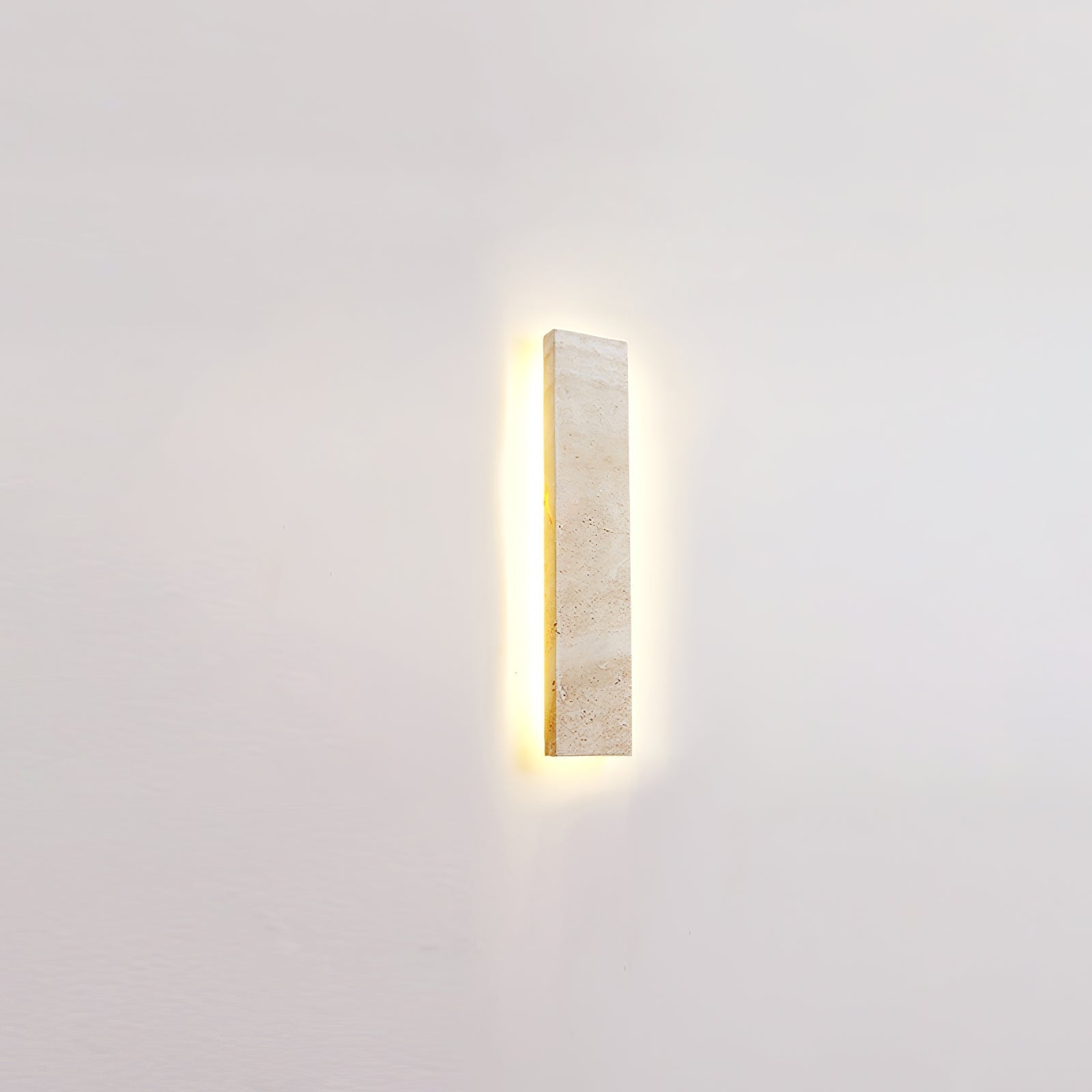 Solis Minimalist Travertine Wall Light