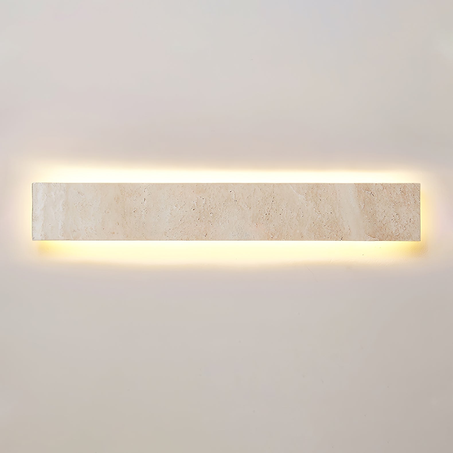 Solis Minimalist Travertine Wall Light