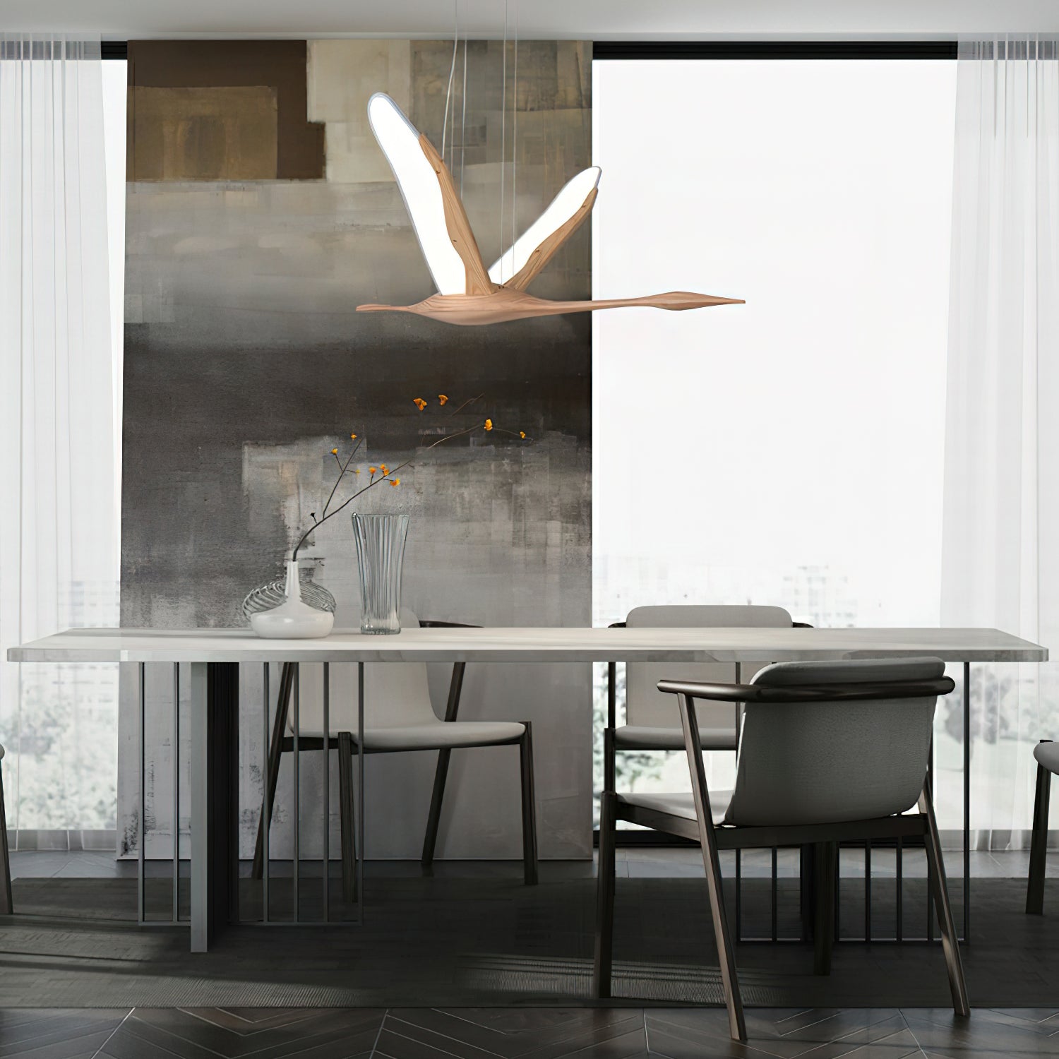 Flora Modern Wood Pendant Lamp - Letslighting