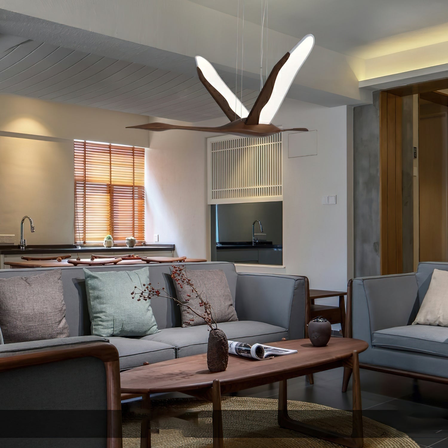 Flora Modern Wood Pendant Lamp - Letslighting