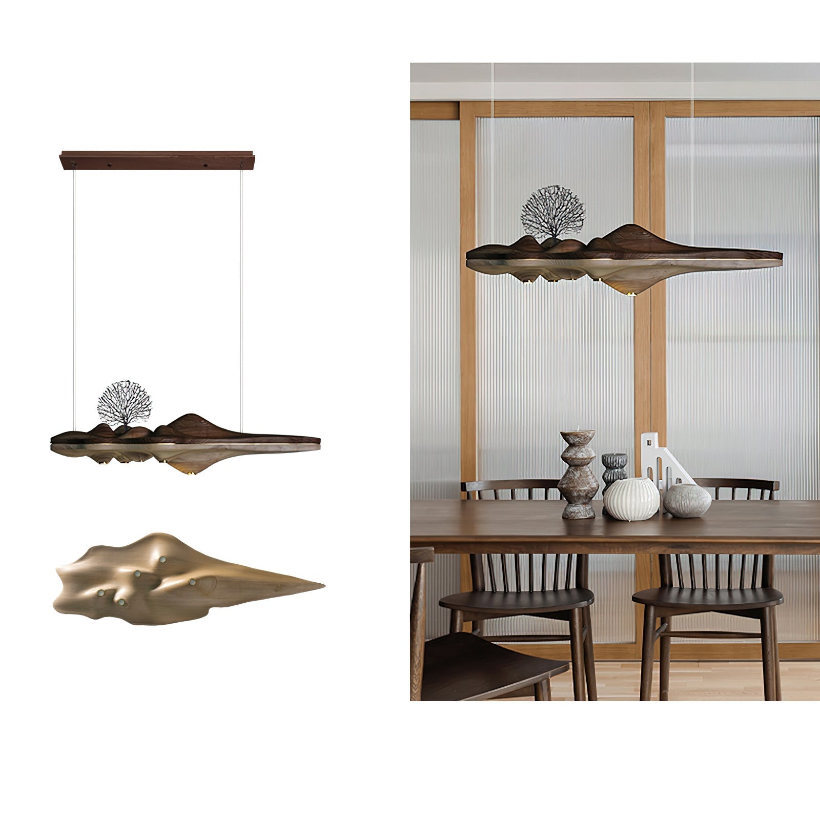 Etalyra Premium Elegance Wood Pendant Lamp - Letslighting