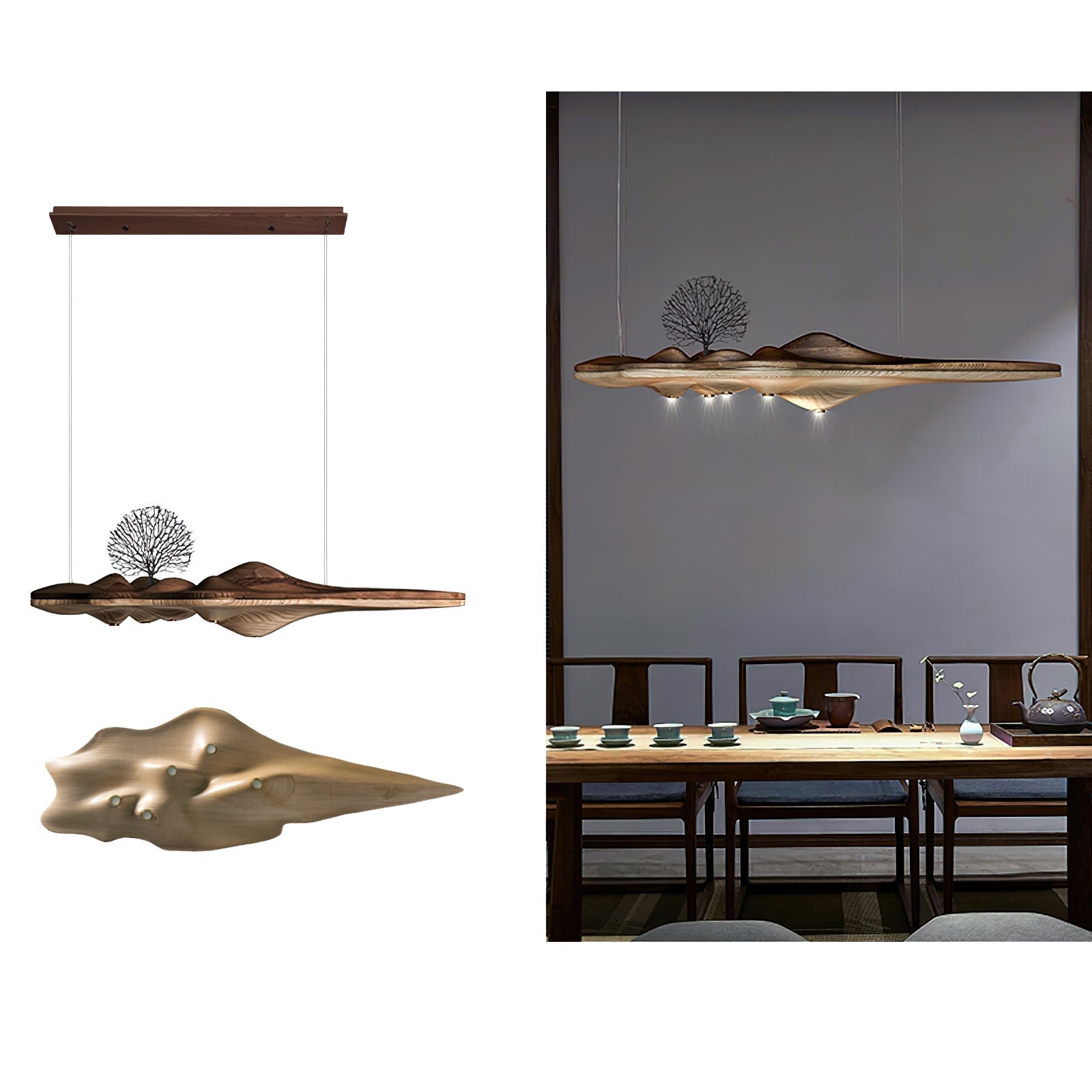 Etalyra Premium Elegance Wood Pendant Lamp - Letslighting