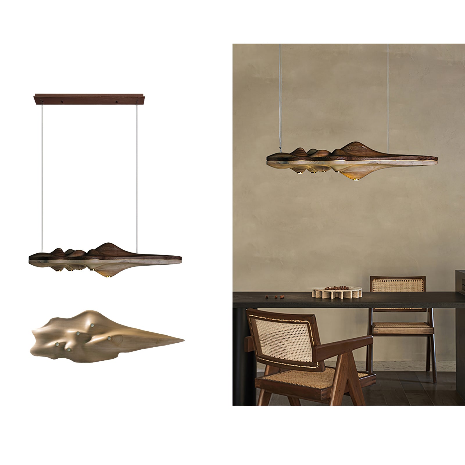 Etalyra Premium Elegance Wood Pendant Lamp - Letslighting