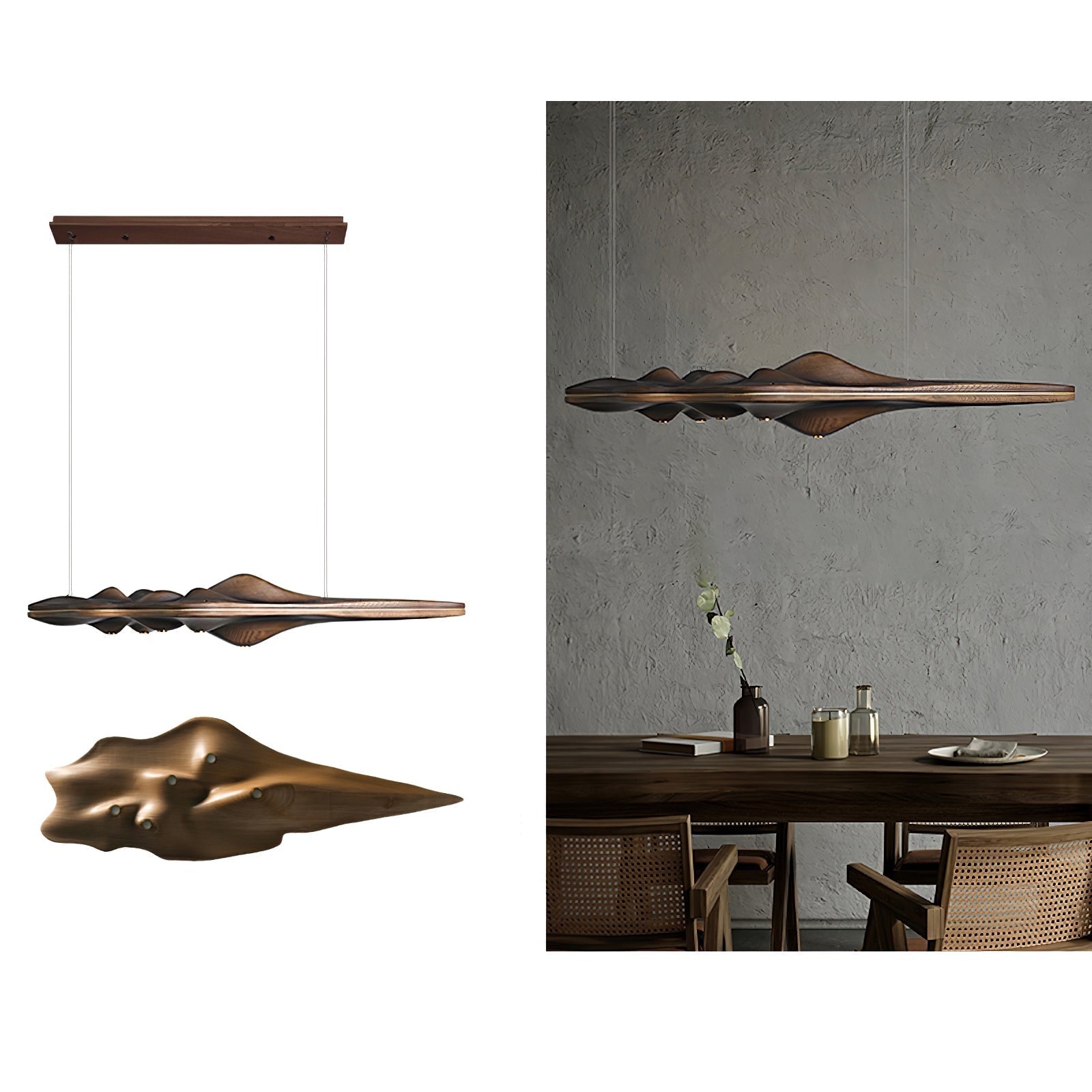 Etalyra Premium Elegance Wood Pendant Lamp - Letslighting