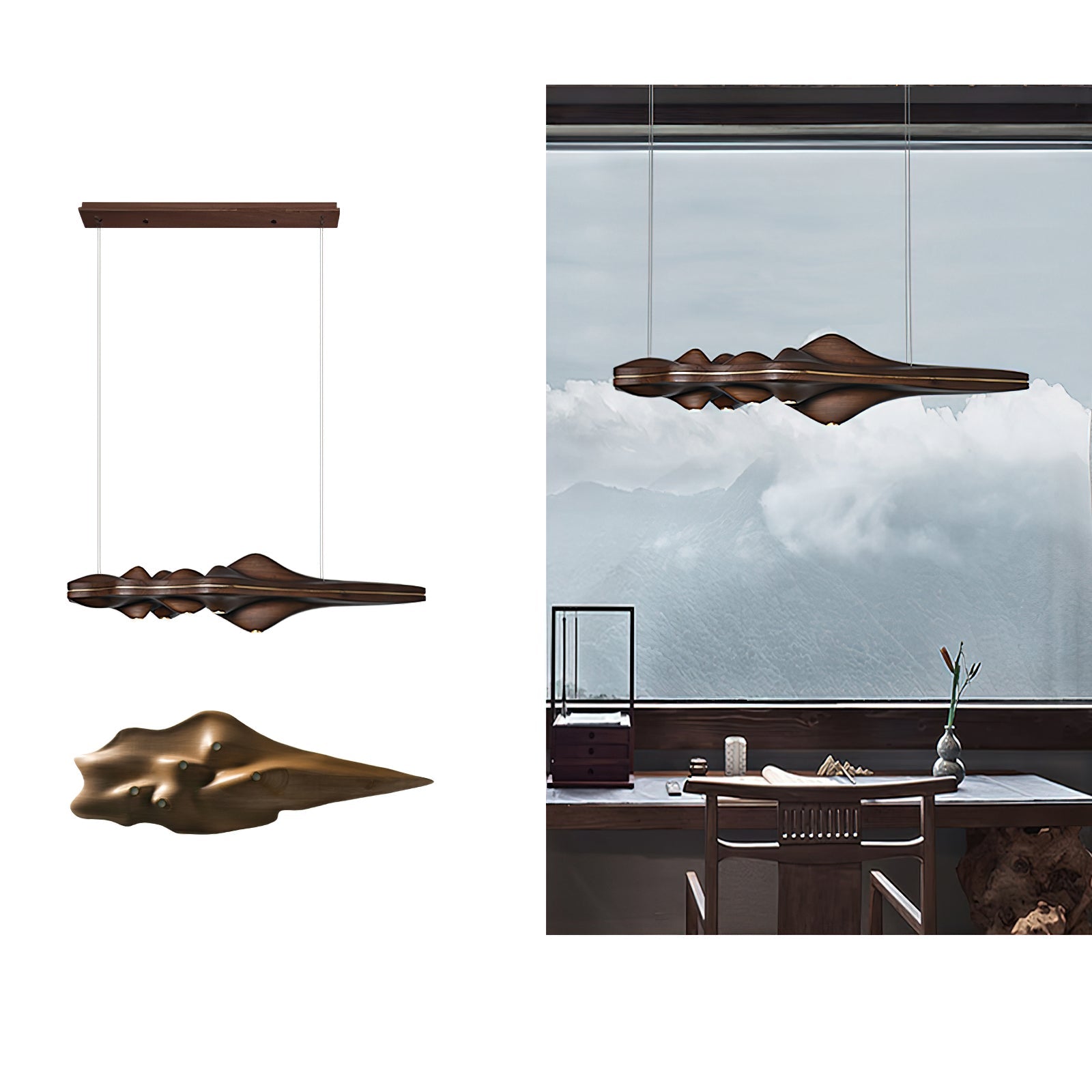 Etalyra Premium Elegance Wood Pendant Lamp - Letslighting