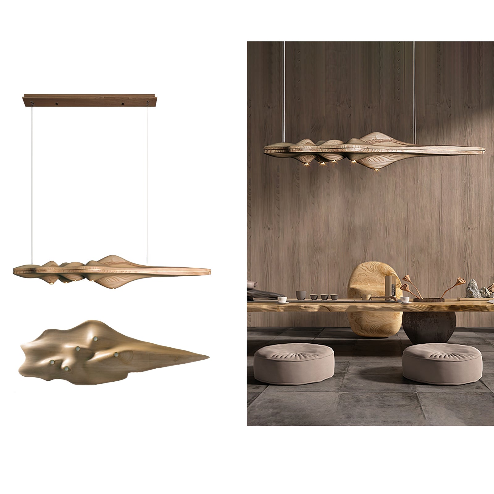 Etalyra Premium Elegance Wood Pendant Lamp - Letslighting
