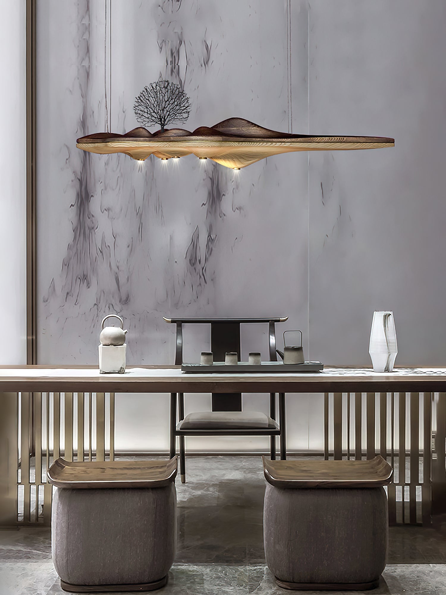 Etalyra Premium Elegance Wood Pendant Lamp - Letslighting