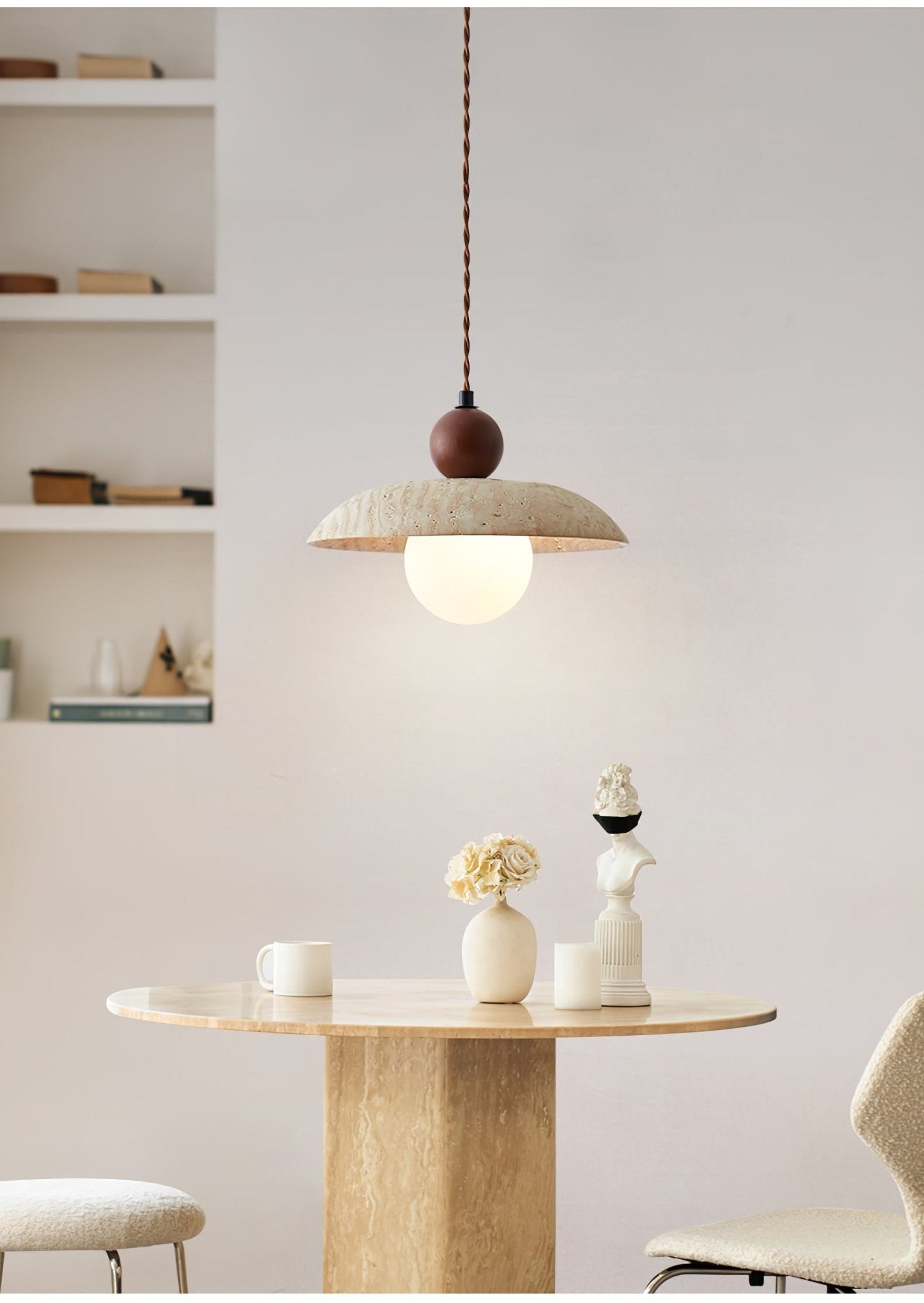 Soleil Travertine Pendant Light - Letslighting