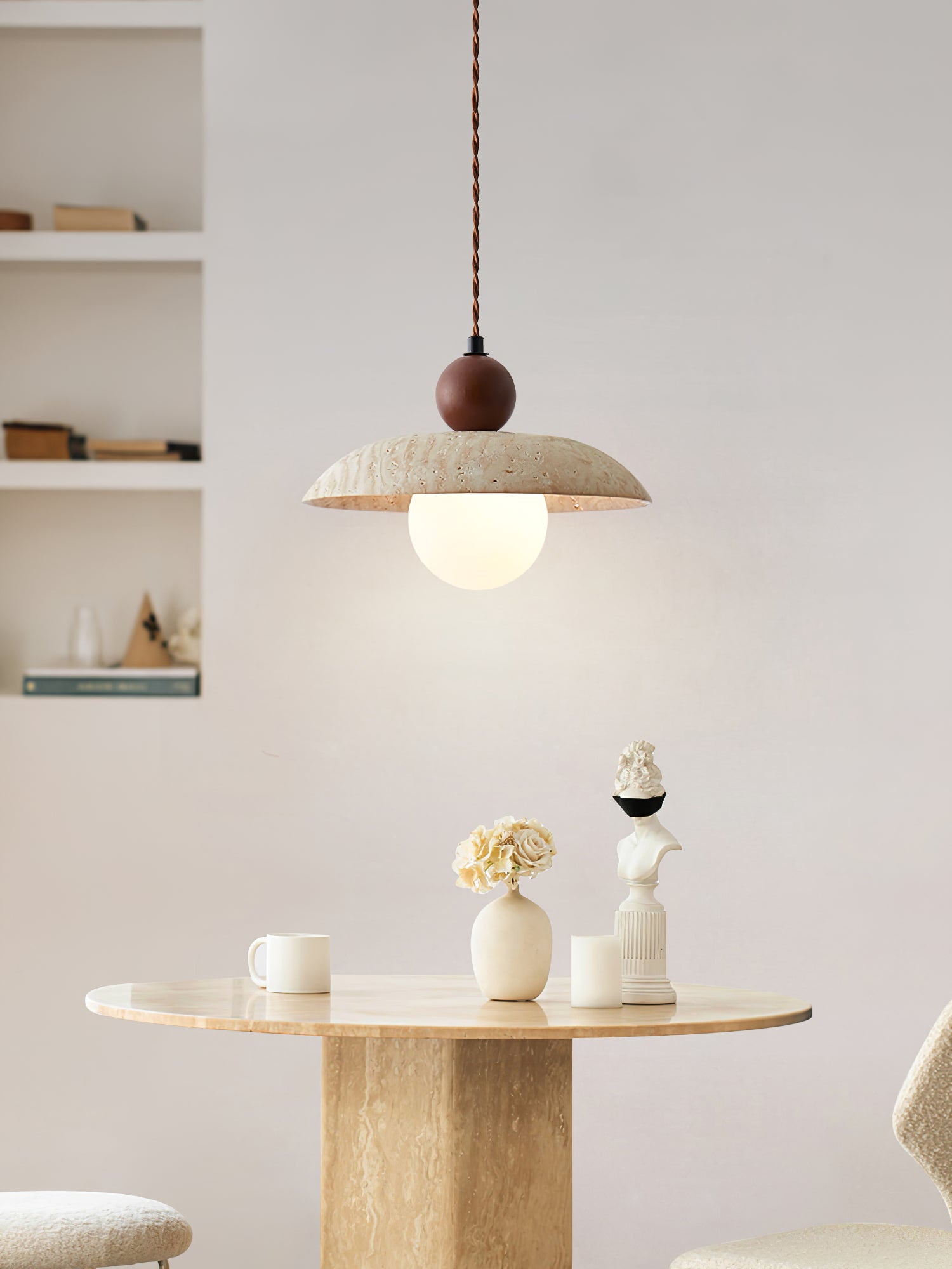 Soleil Travertine Pendant Light - Letslighting