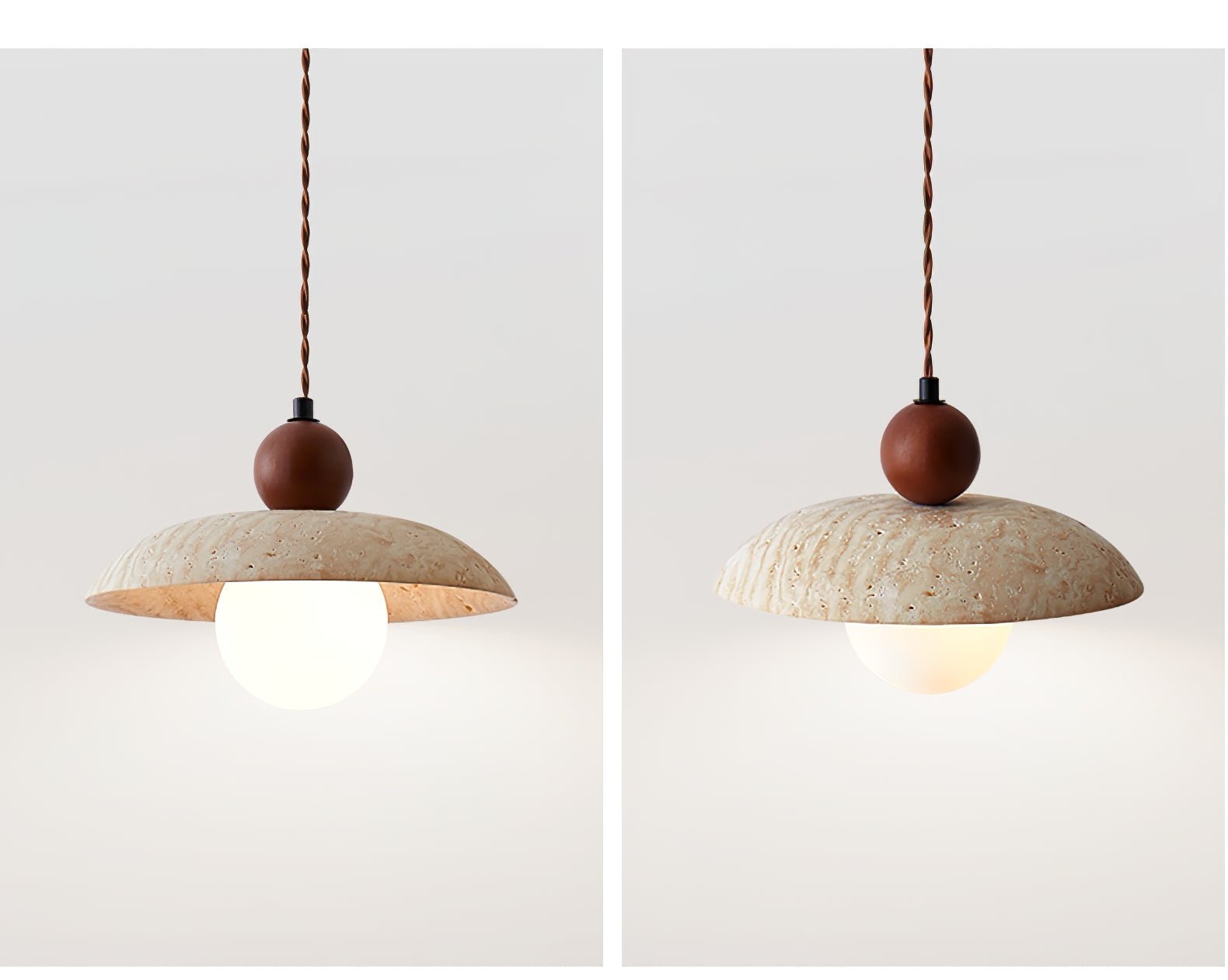 Soleil Travertine Pendant Light - Letslighting