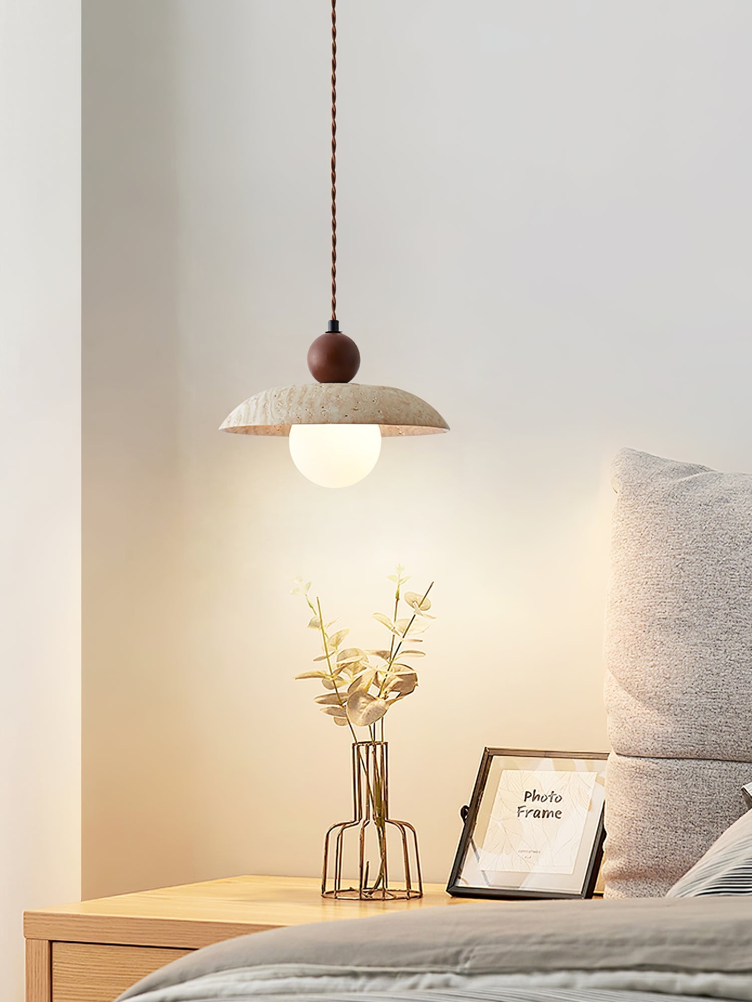 Soleil Travertine Pendant Light - Letslighting