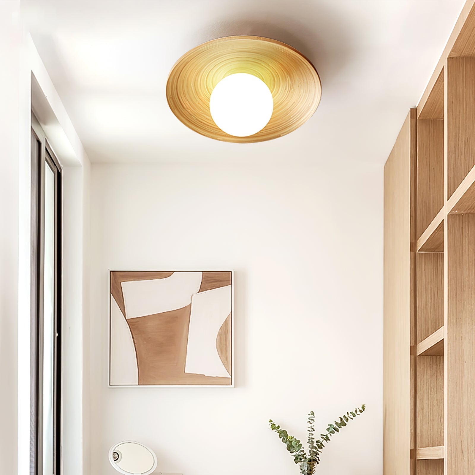 Lustra Ceiling Light Soluna Wood Orbital - Letslighting