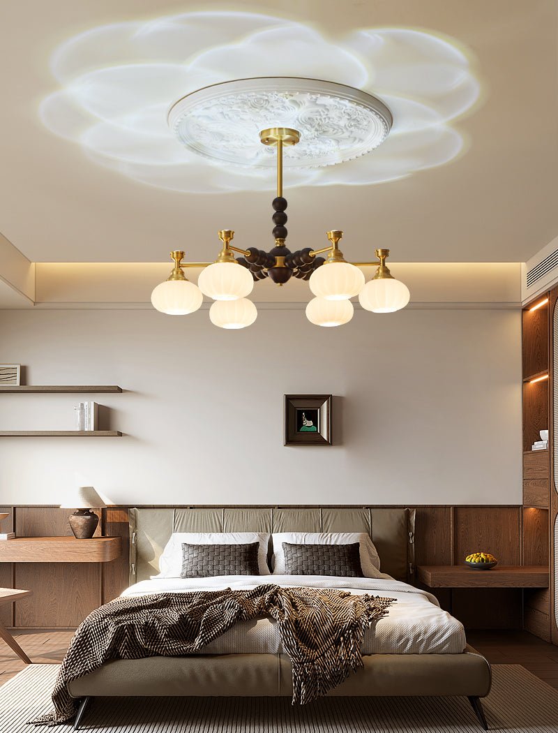 Avdorira Elegance Vintage Brass Wood Chandelier - Letslighting