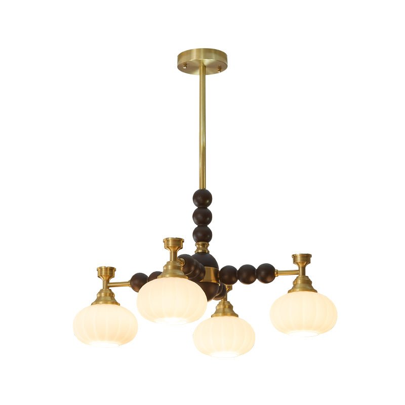 Avdorira Elegance Vintage Brass Wood Chandelier - Letslighting