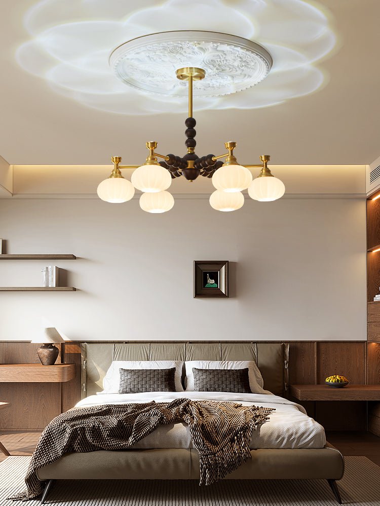 Avdorira Elegance Vintage Brass Wood Chandelier - Letslighting
