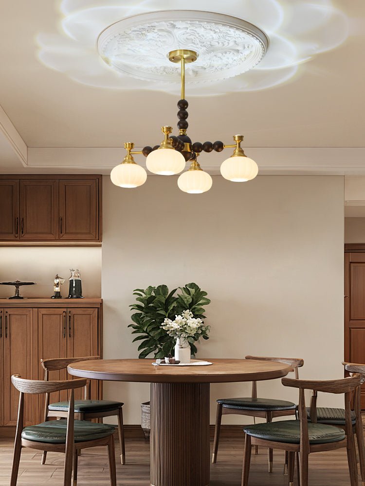 Avdorira Elegance Vintage Brass Wood Chandelier - Letslighting