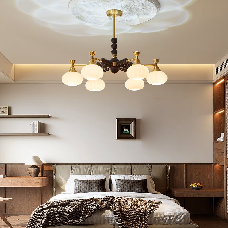 Avdorira Elegance Vintage Brass Wood Chandelier - Letslighting