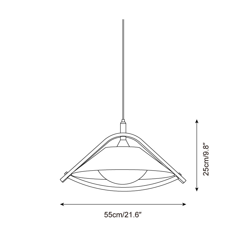Sonoma Pendant Lamp with Thread-Wrapped Shade - Letslighting