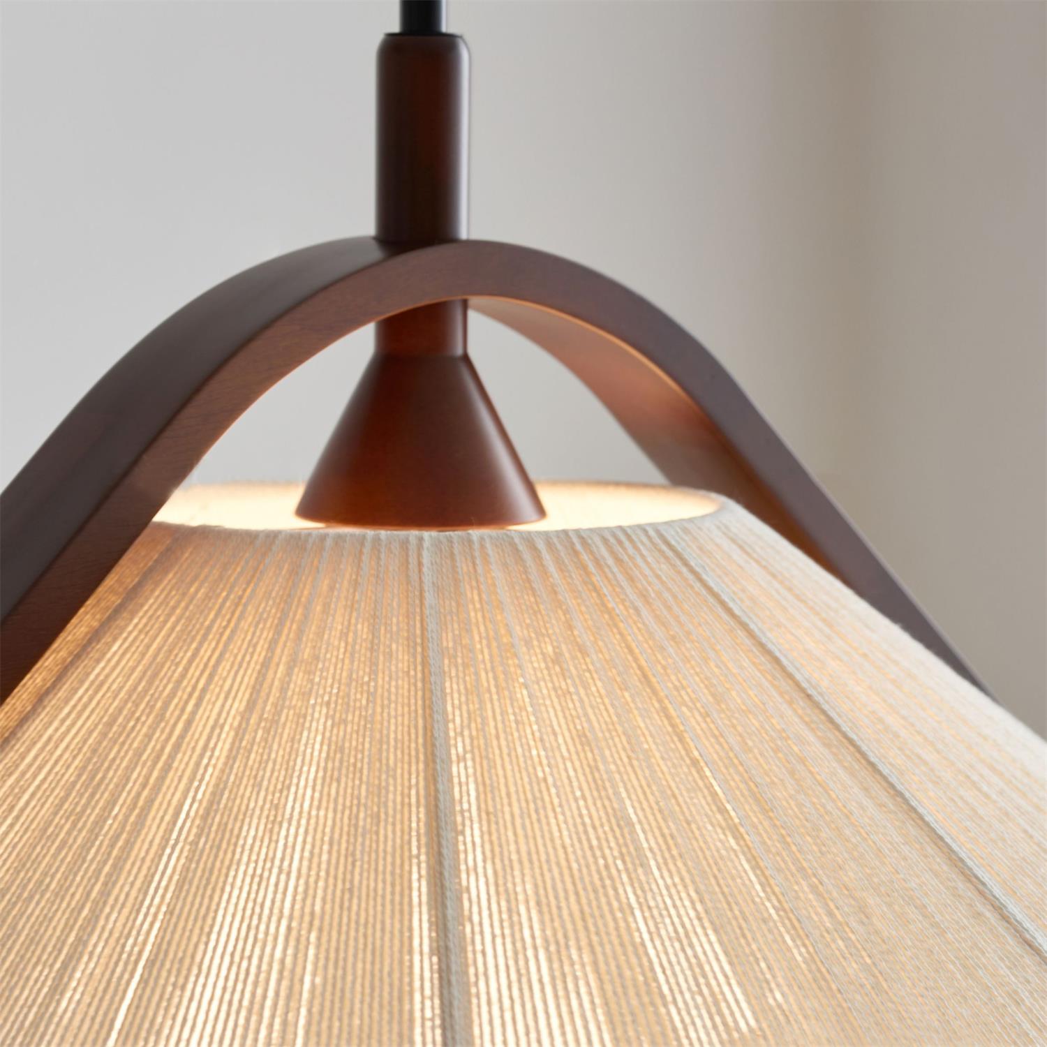 Sonoma Pendant Lamp with Thread-Wrapped Shade - Letslighting