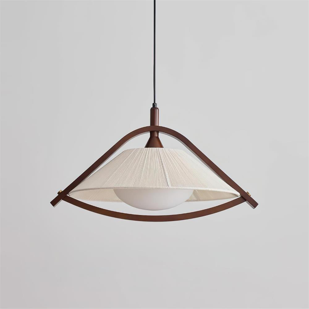Sonoma Pendant Lamp with Thread-Wrapped Shade - Letslighting