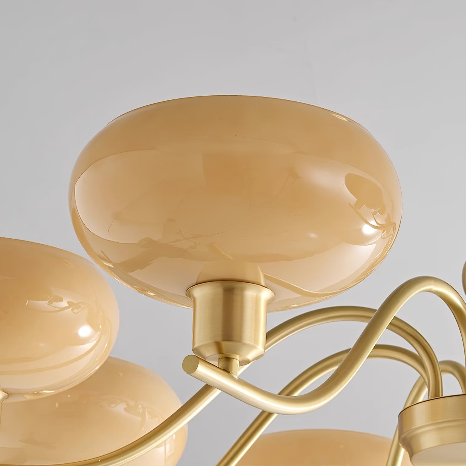 Havana Chandelier Brass and Glass - Letslighting