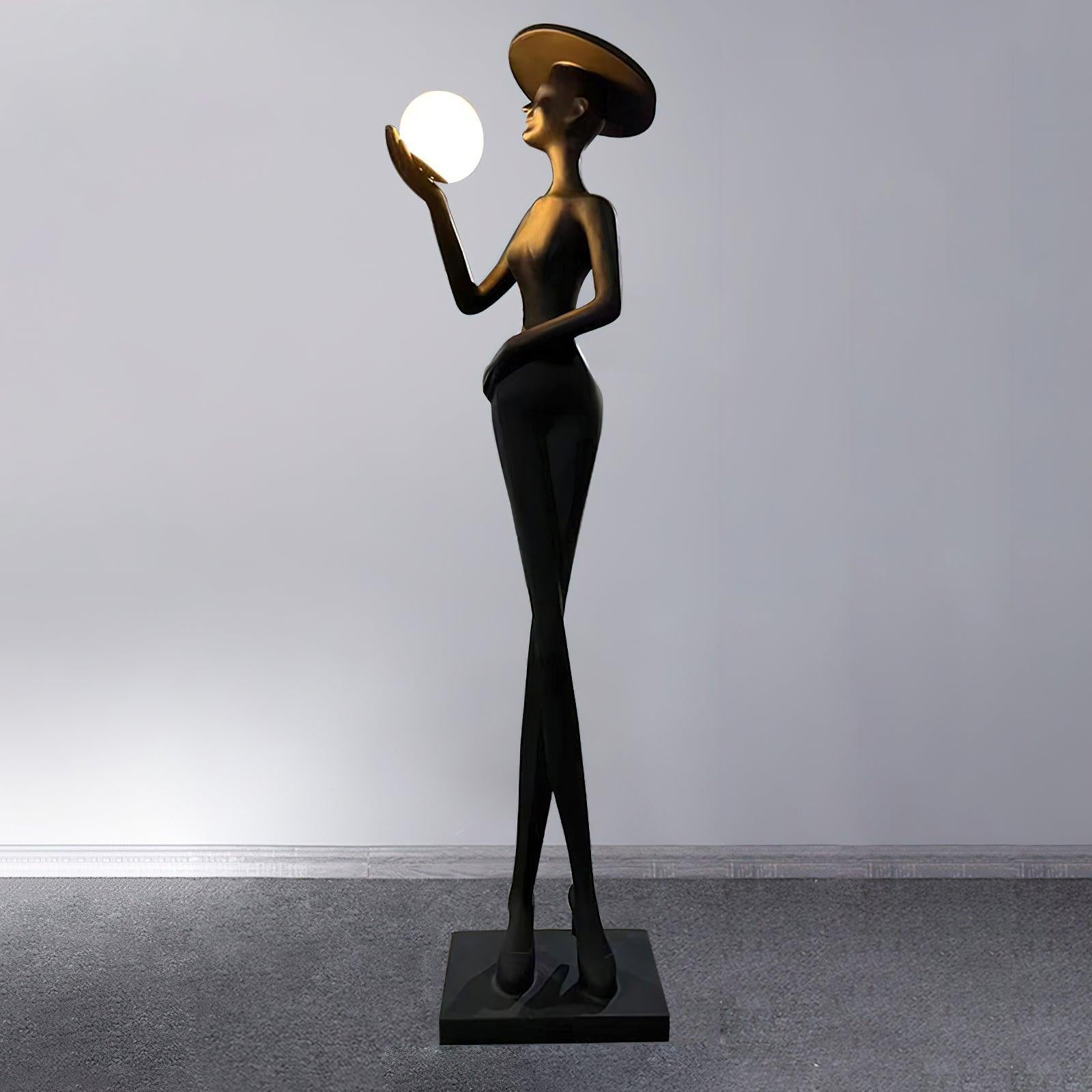 Zevinen Elegant Black Metal Floor Lamp - Blowlighting