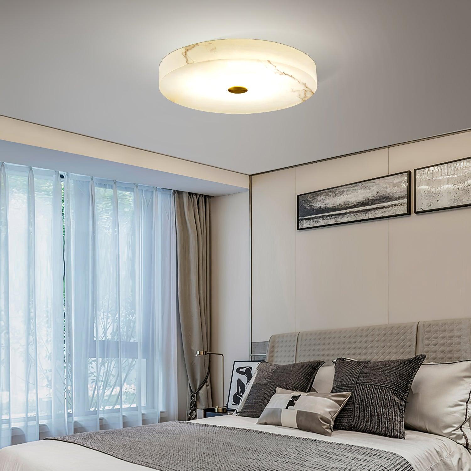 Olaean Alabaster Ceiling Light - Letslighting
