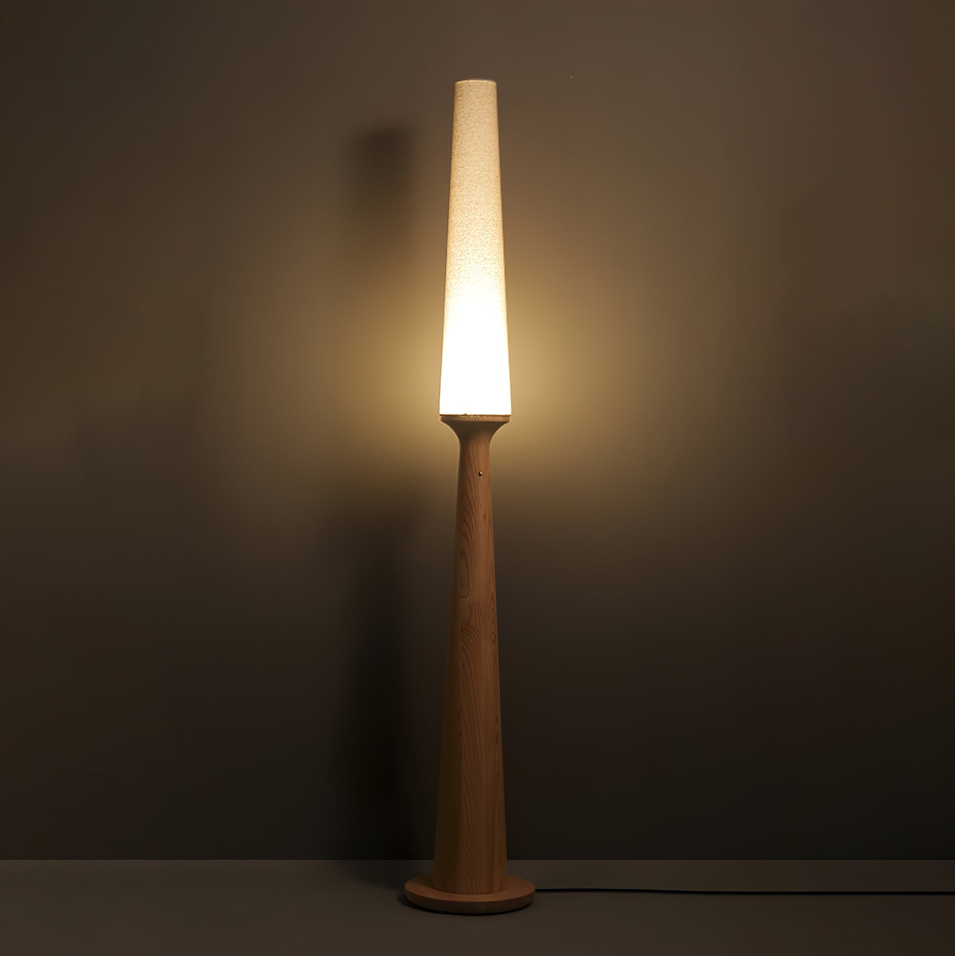 Vetheora Tapered Wood Floor Lamp - Letslighting