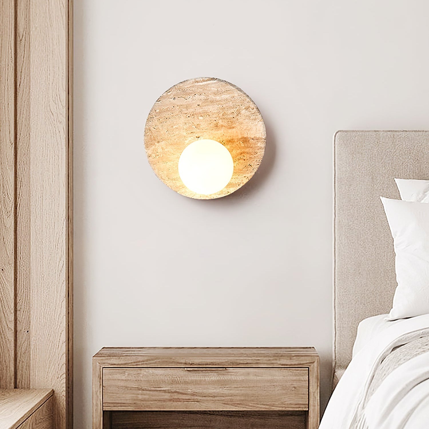 Sorella Travertine Sconce - Letslighting