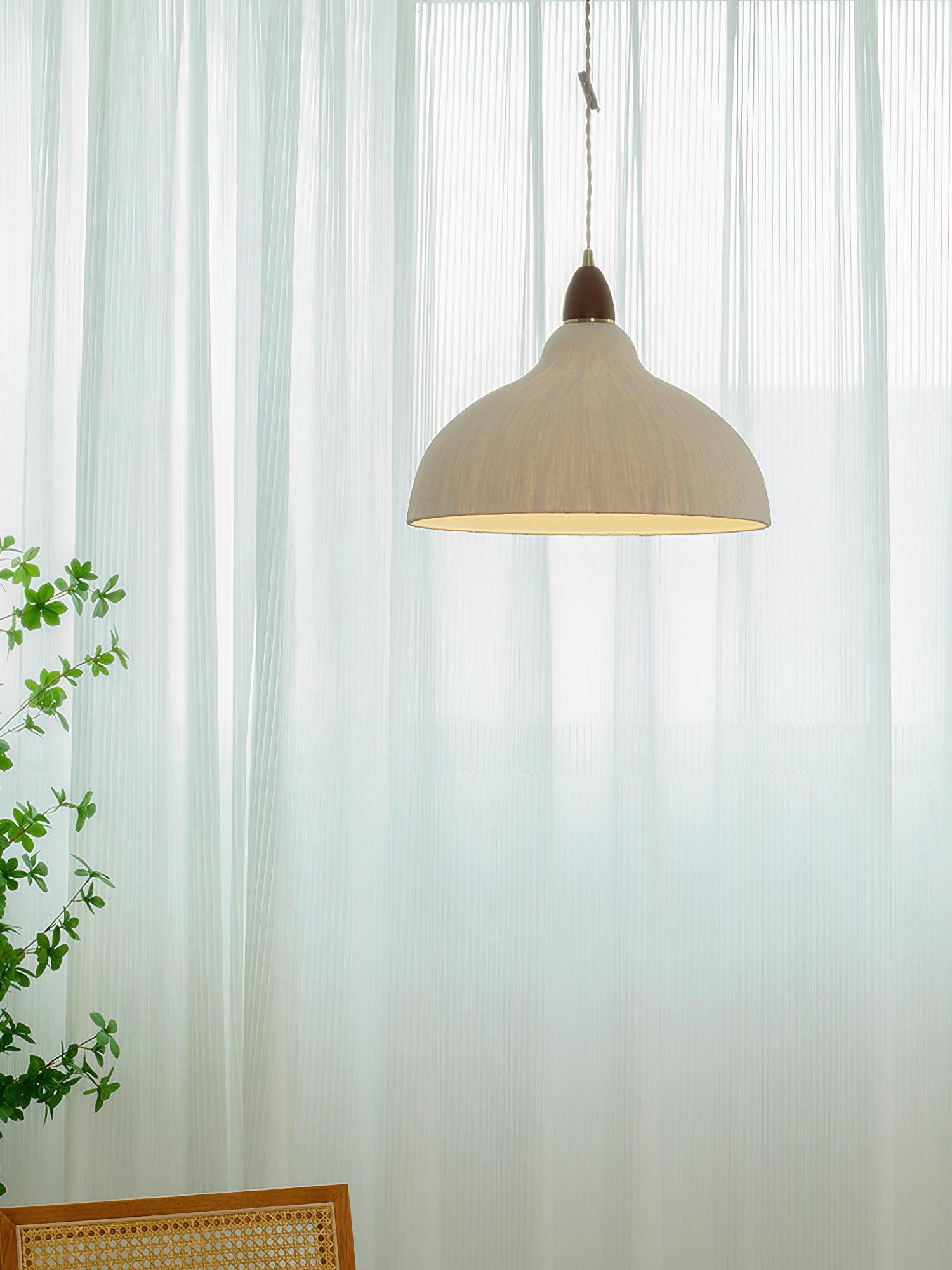 Vellara Paper & Wood Pendant Lamp - Letslighting