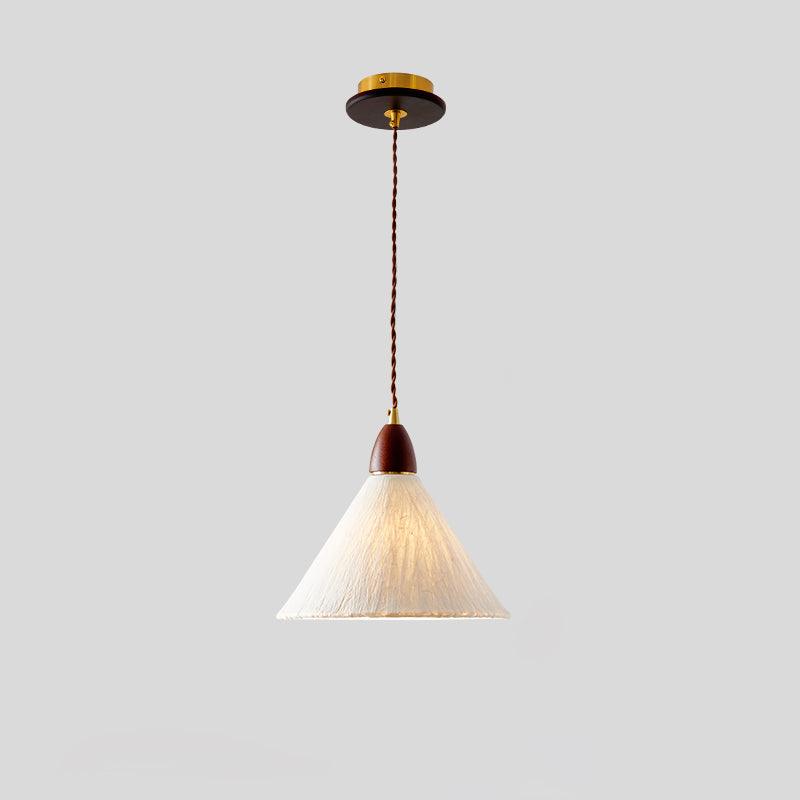 Vellara Paper & Wood Pendant Lamp - Letslighting