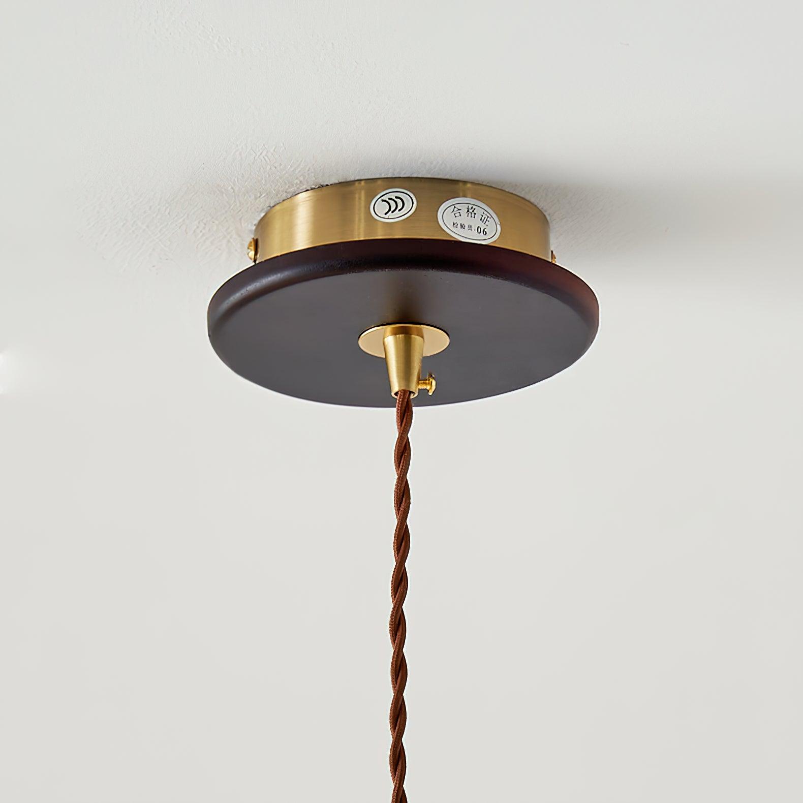 Vellara Paper & Wood Pendant Lamp - Letslighting