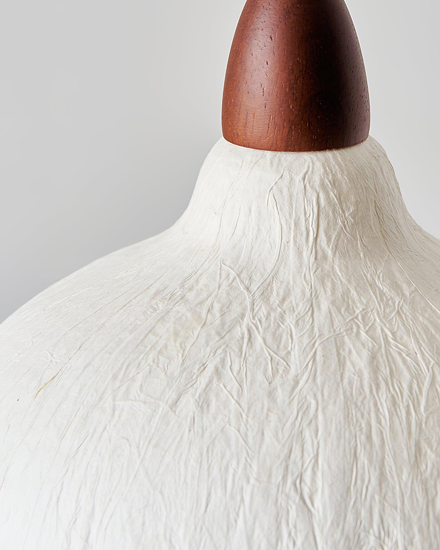 Vellara Paper & Wood Pendant Lamp - Letslighting