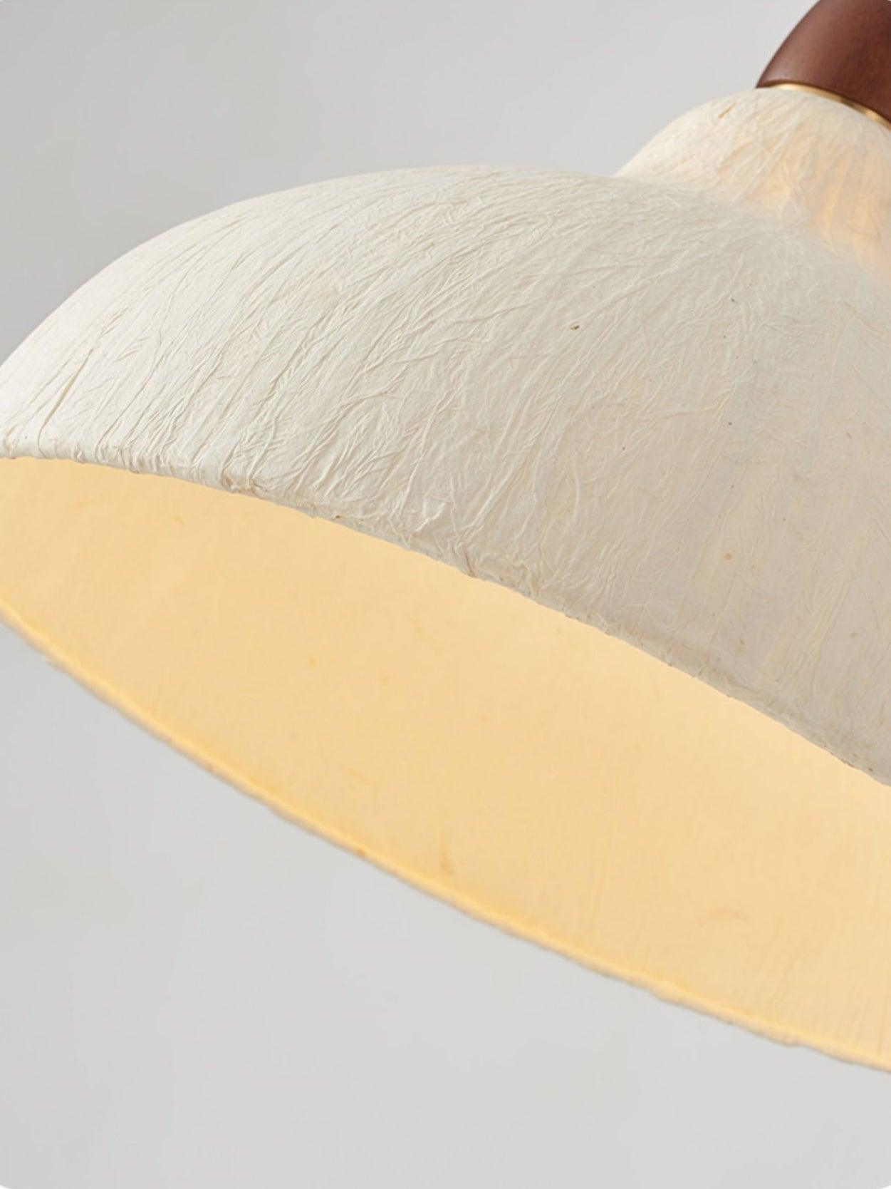 Vellara Paper & Wood Pendant Lamp - Letslighting