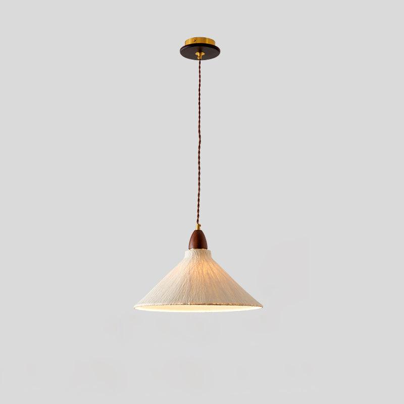 Vellara Paper & Wood Pendant Lamp - Letslighting