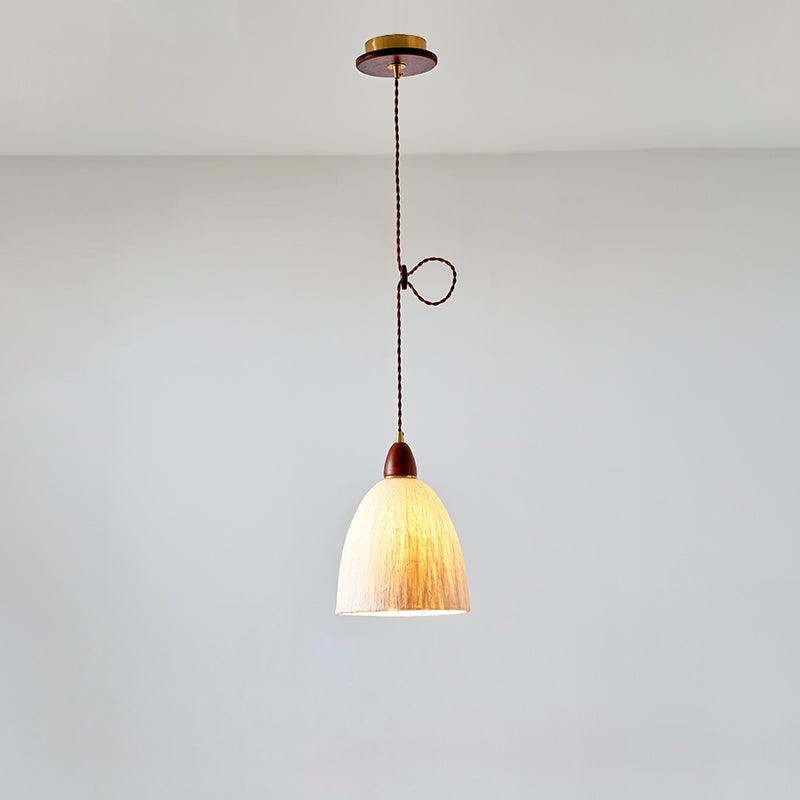 Vellara Paper & Wood Pendant Lamp - Letslighting