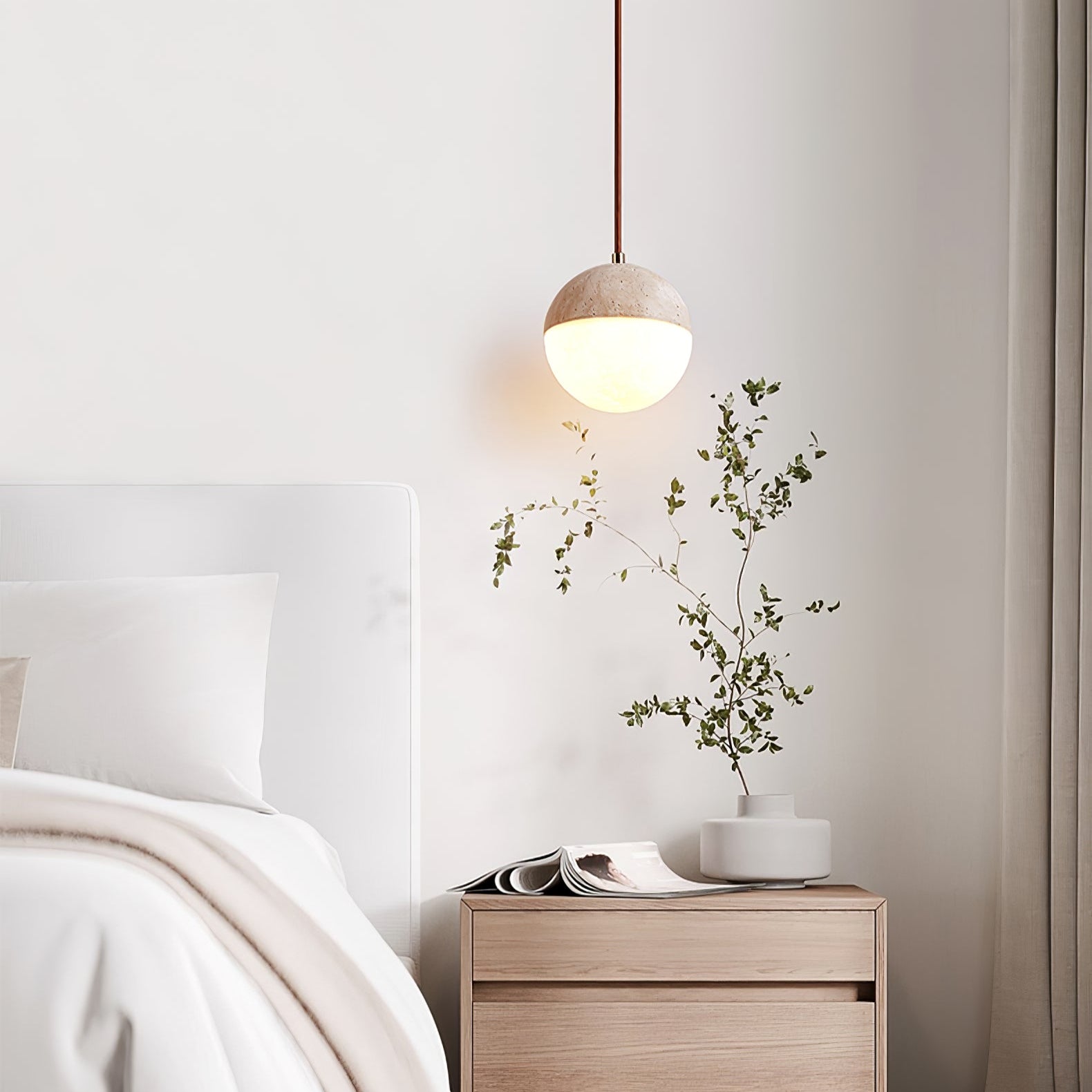 Soren Travertine Pendant Light - Letslighting