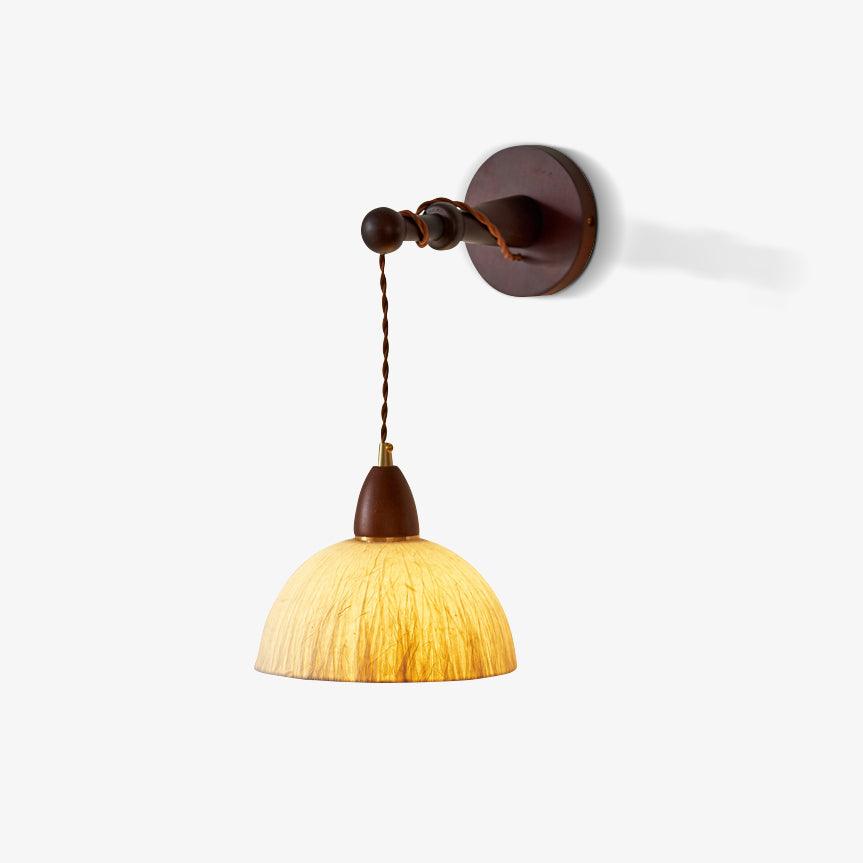 Vitheos Elegance Natural Walnut Wood Wall Lamp - Letslighting