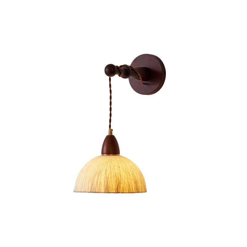 Vitheos Elegance Natural Walnut Wood Wall Lamp - Letslighting