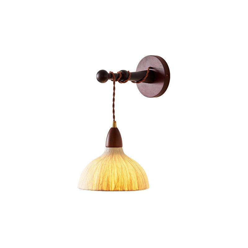 Vitheos Elegance Natural Walnut Wood Wall Lamp - Letslighting