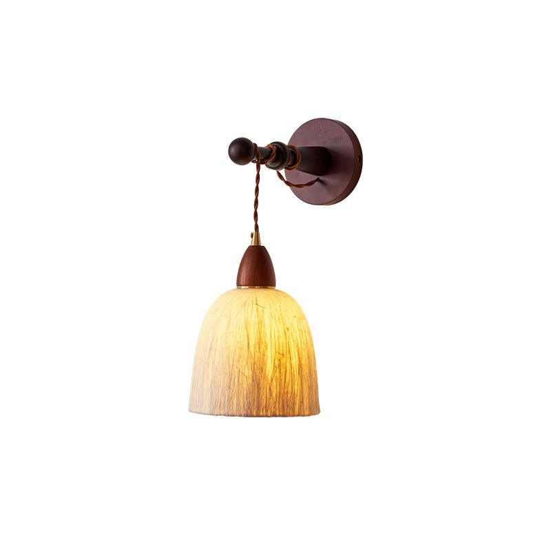 Vitheos Elegance Natural Walnut Wood Wall Lamp - Letslighting