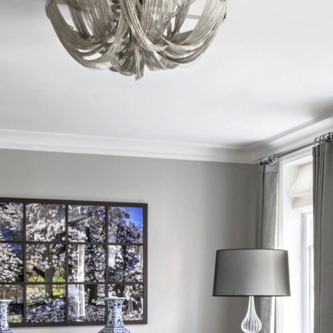 Lustra Ceiling Light Tassel Aluminum Chain Nickel Frame - Letslighting