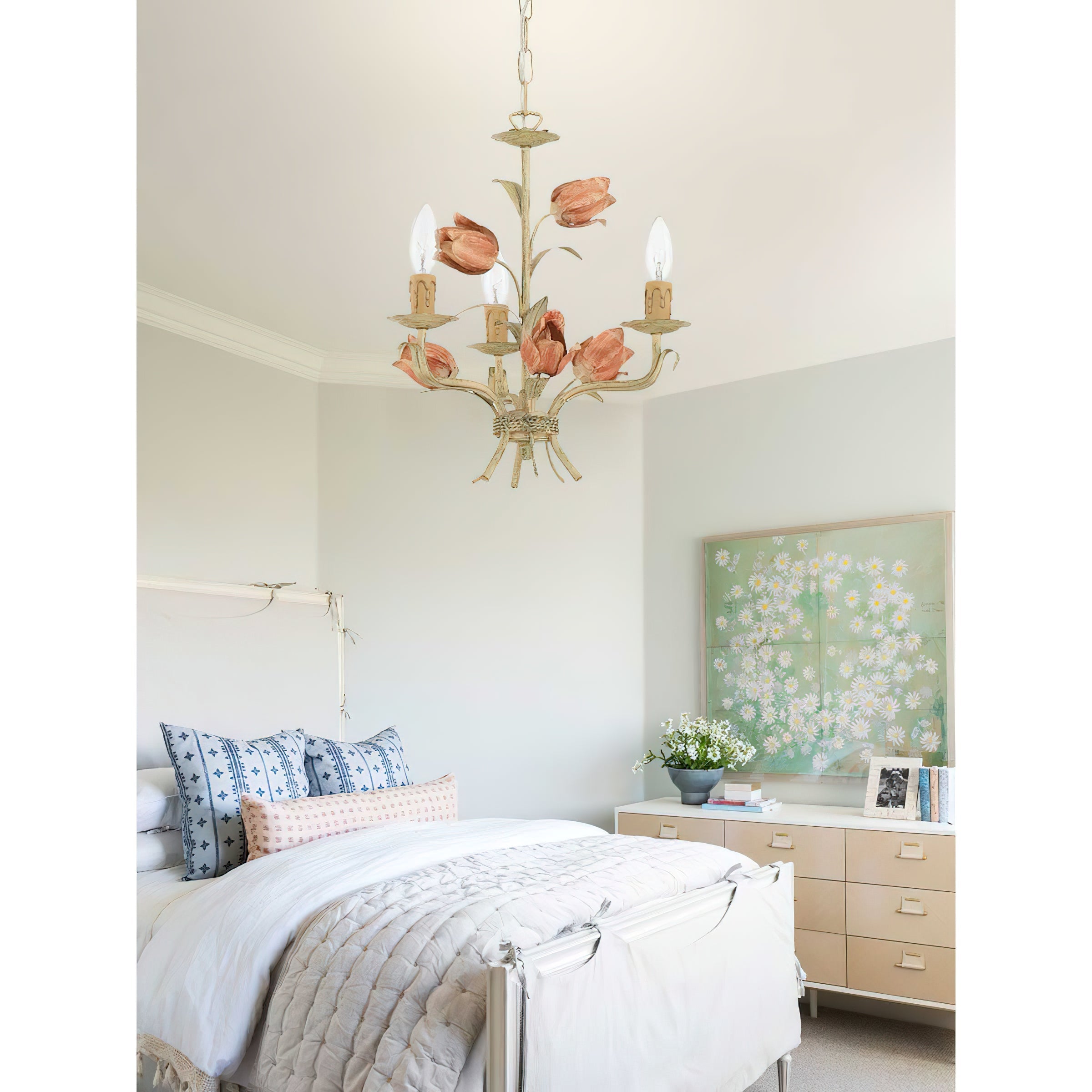 Cacaryra Classic Art Sage Rose Chandelier - Letslighting