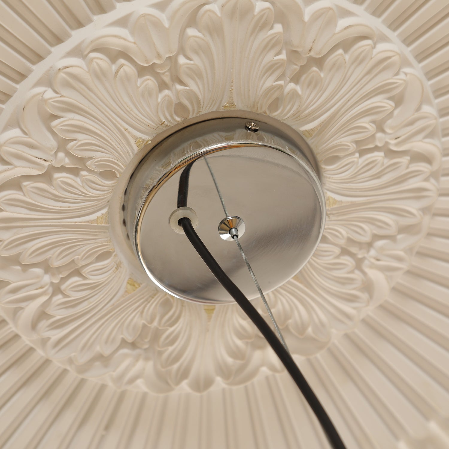 Sowden Pendant Lamp Blue Cone Orange Rings - Letslighting