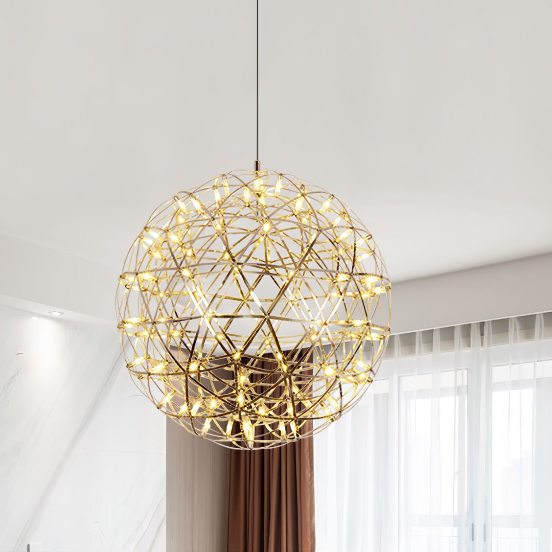 Ivthayra Postmodern Luxury Ball Gold Pendant Light - Letslighting