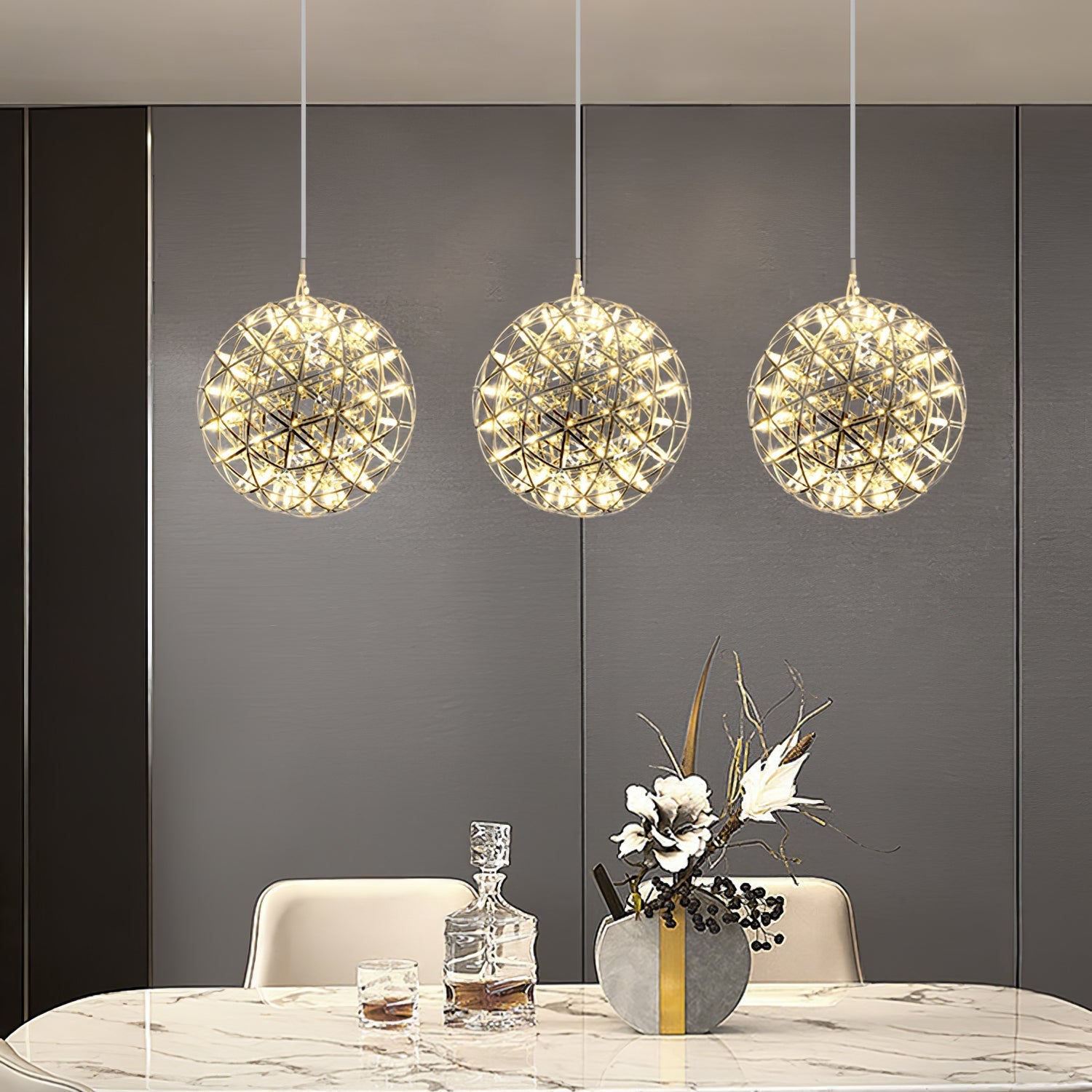 Ivthayra Postmodern Luxury Ball Gold Pendant Light - Letslighting