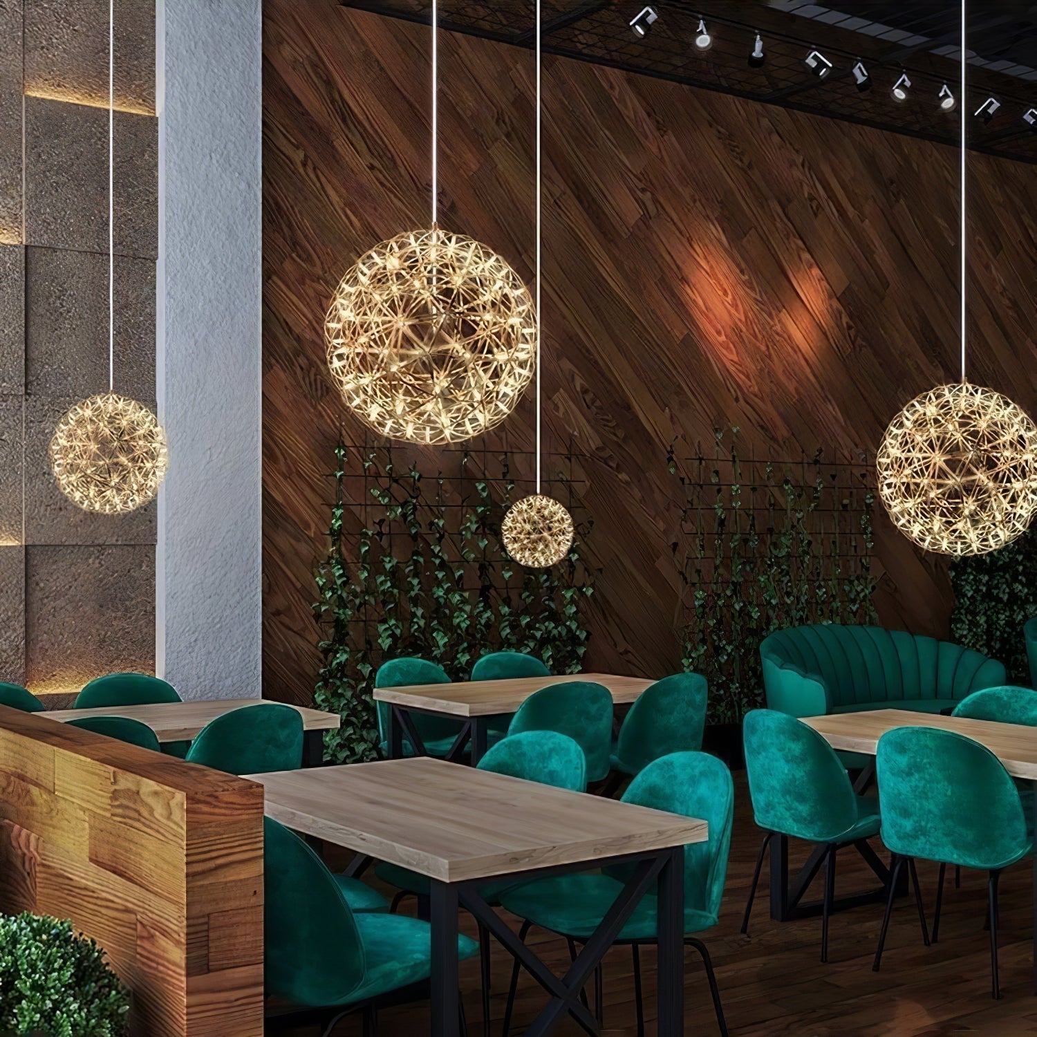 Ivthayra Postmodern Luxury Ball Gold Pendant Light - Letslighting